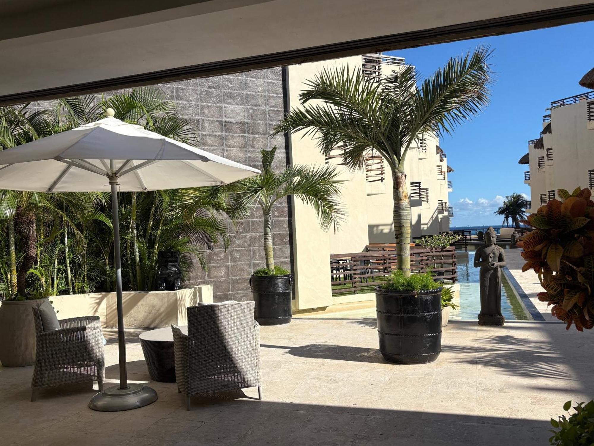 Departamento En Aldea Thai Con Terraza, Vista Al Mar Y Alberca Privada, Para 8 Personas Apartment Playa del Carmen Bagian luar foto